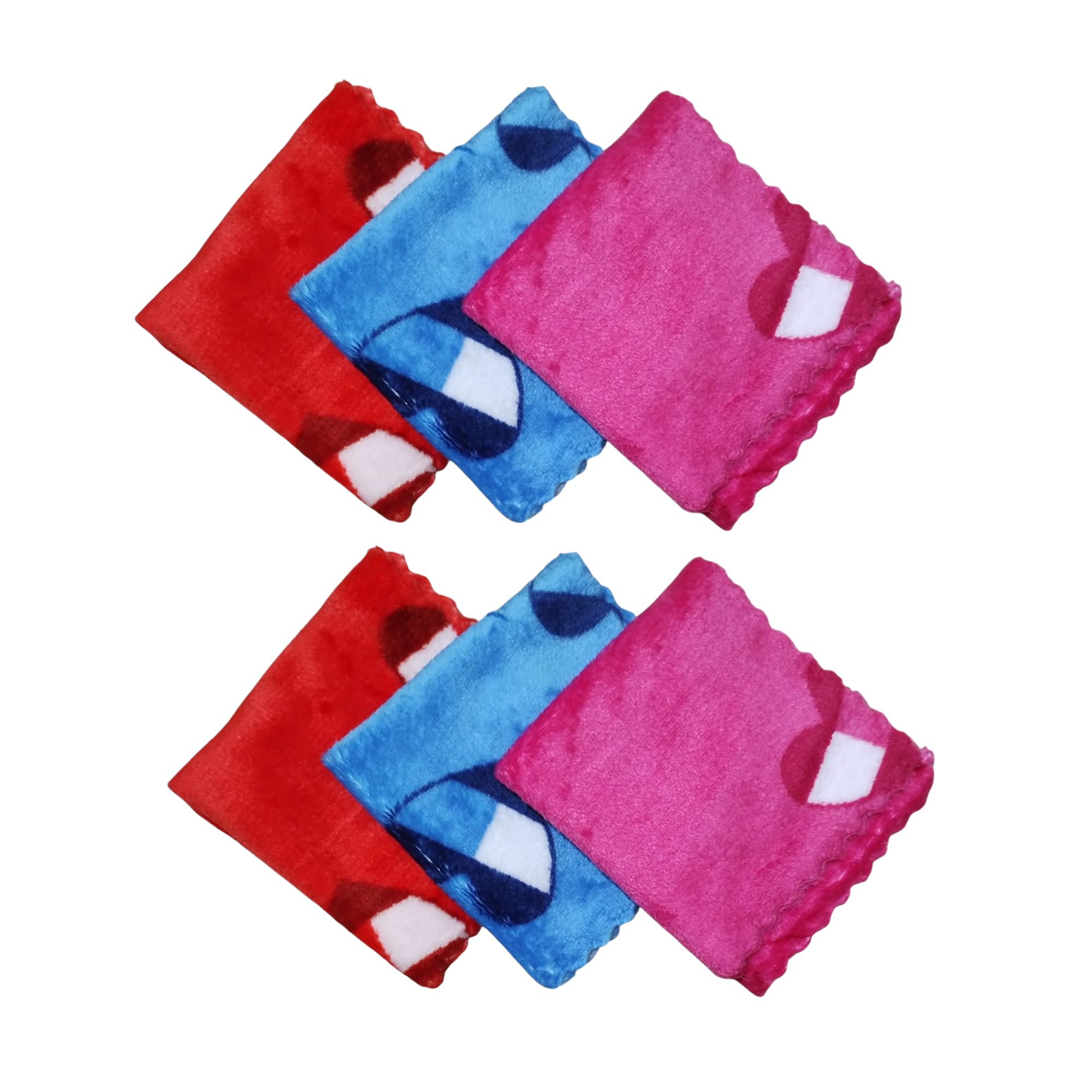 6 Pcs Microfiber Handkerchiefs for Women, Girls & Babies | 400 GSM Extra Soft Face Towels (25x25 cm) – Multicolor-image-17