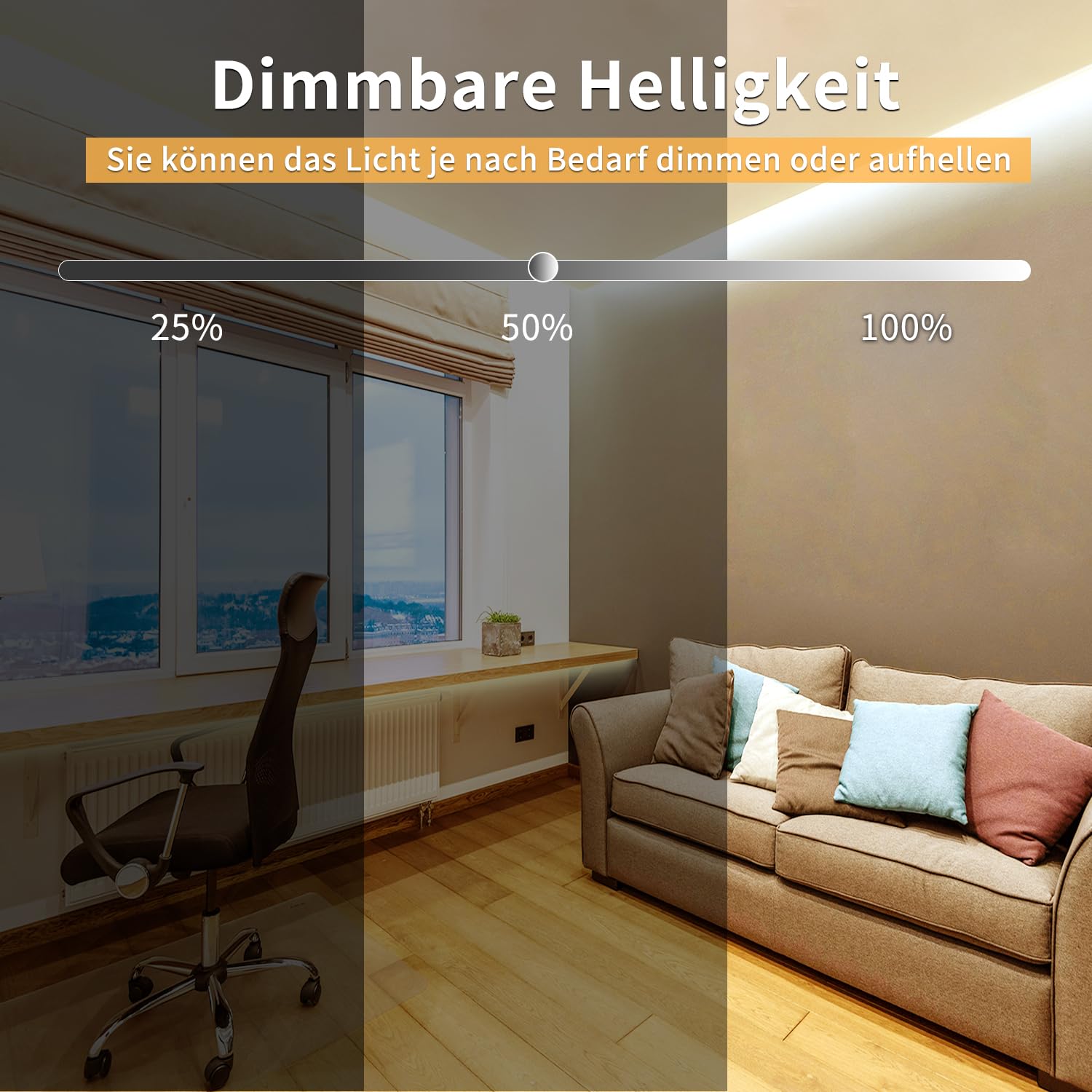 Cob Striscia LED 30 m, con telecomando, controllo app, DC24 V, 3000 K, luce bianca calda, flessibile, dimmerabile, utilizzabile su camera da letto, stanza, armadio, decorazione fai da te