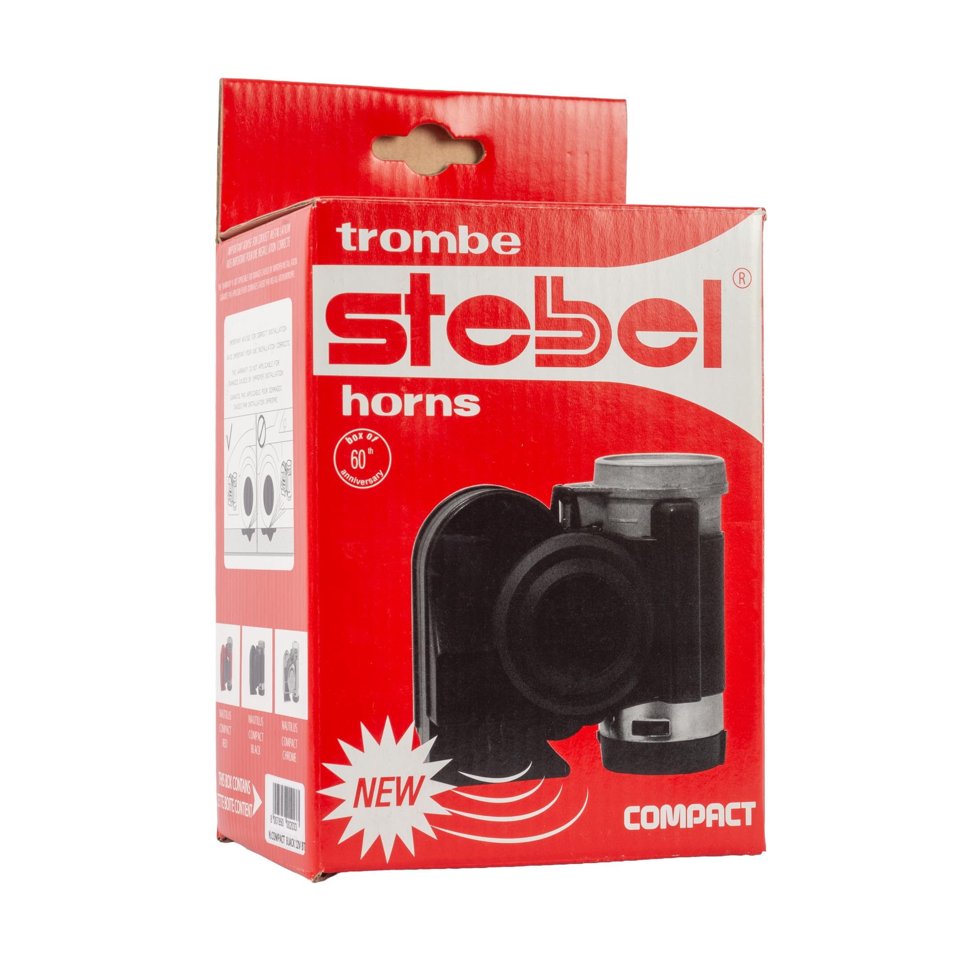 NAUTILUS COMPACT BLACK 12V klakson pneumatyczny