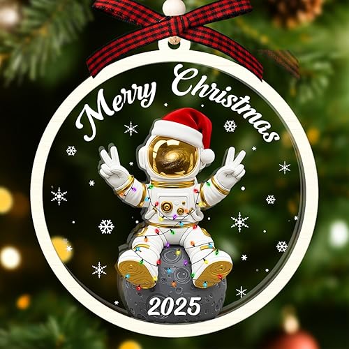 Adorno de astronauta – Adornos de Navidad de astronautas – Adornos espaciales – Adornos de espacios para niños y niñas, regalos del espacio exterior