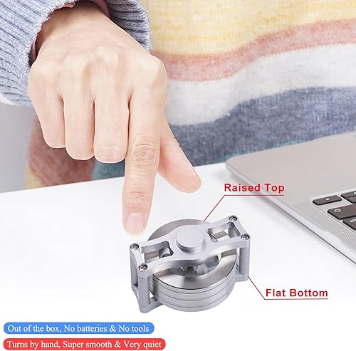 Miniatura 3 de Juguetes giratorios de escritorio cinéticos para la ansiedad Cool-Gadgets Supper-Spinning-Tops 20 minutos, regalos para hombres y mujeres, cosas