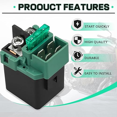Miniatura 3 de Relé de solenoide de arranque para Honda Shadow 750 1300 VT750 1100 VTX 1100 CB500 CB750 CBR600 CBR600RR CBR300R para Kawasaki Vulcan 500 800 900