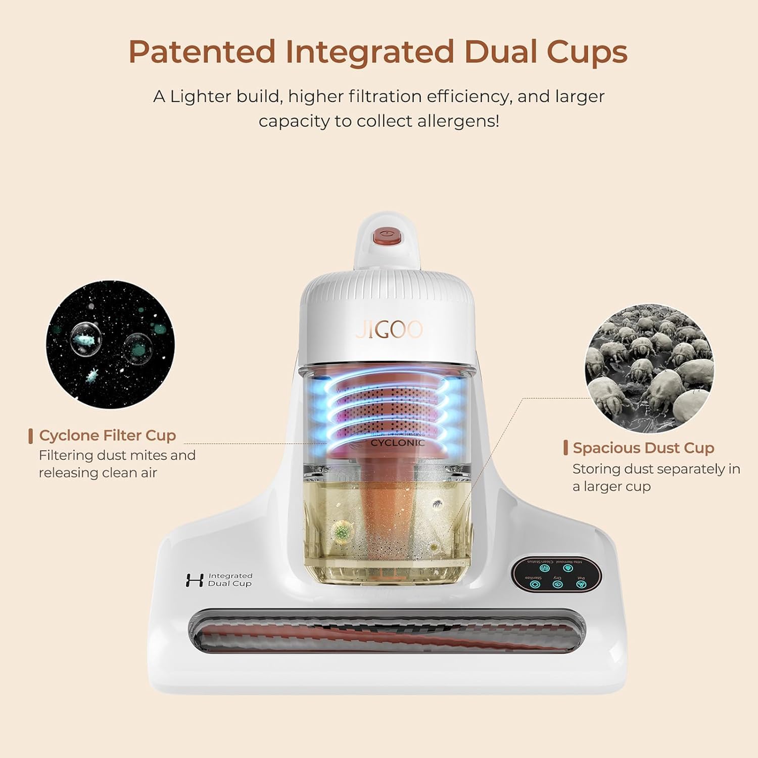 再値下げ！JIGOO スマートダニ除去機 モデル:J200 Amazon | JIGOO J200 Improve Sleep Mattress Vacuum Cleaner Uv