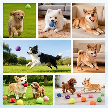 Treeroot 30/40 Pack Tennis Balls for Dogs with Mesh Bag,High Elasticity Tennis Balls Bulk,Suitable for Beginner Training Ball, Durable & Bounce