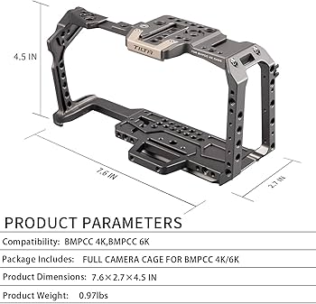 センサーフィルター修理済み】BMPCC4K Tiltaリグセット+α センサー