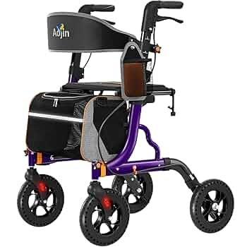 Amazon.com: Rollator Walkers for Seniors with Seat, Foldable