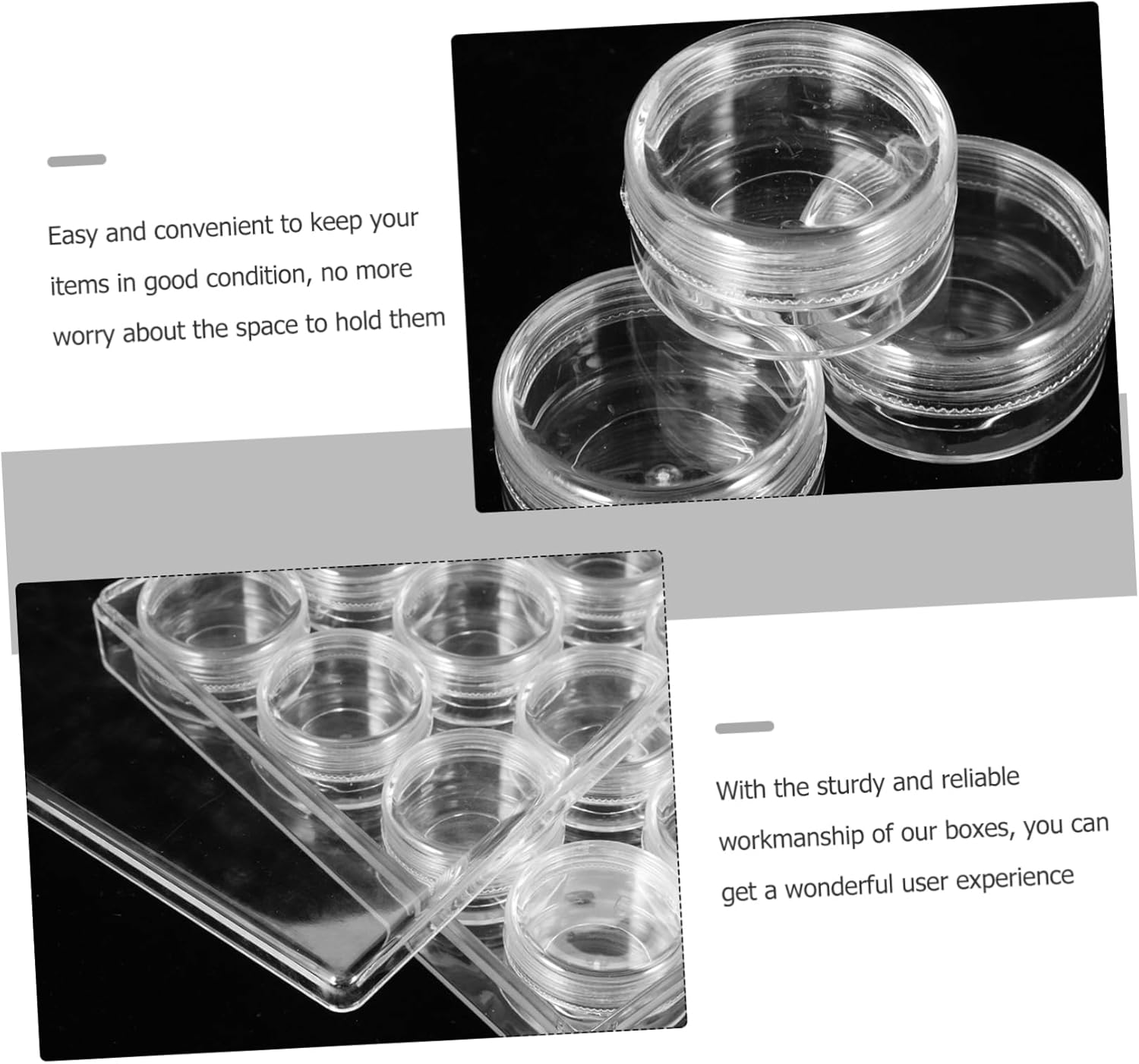 Anneome Jewelry Box Dividers Organizer Box for Bead Storage Craft Organizers and Storage for Small Items