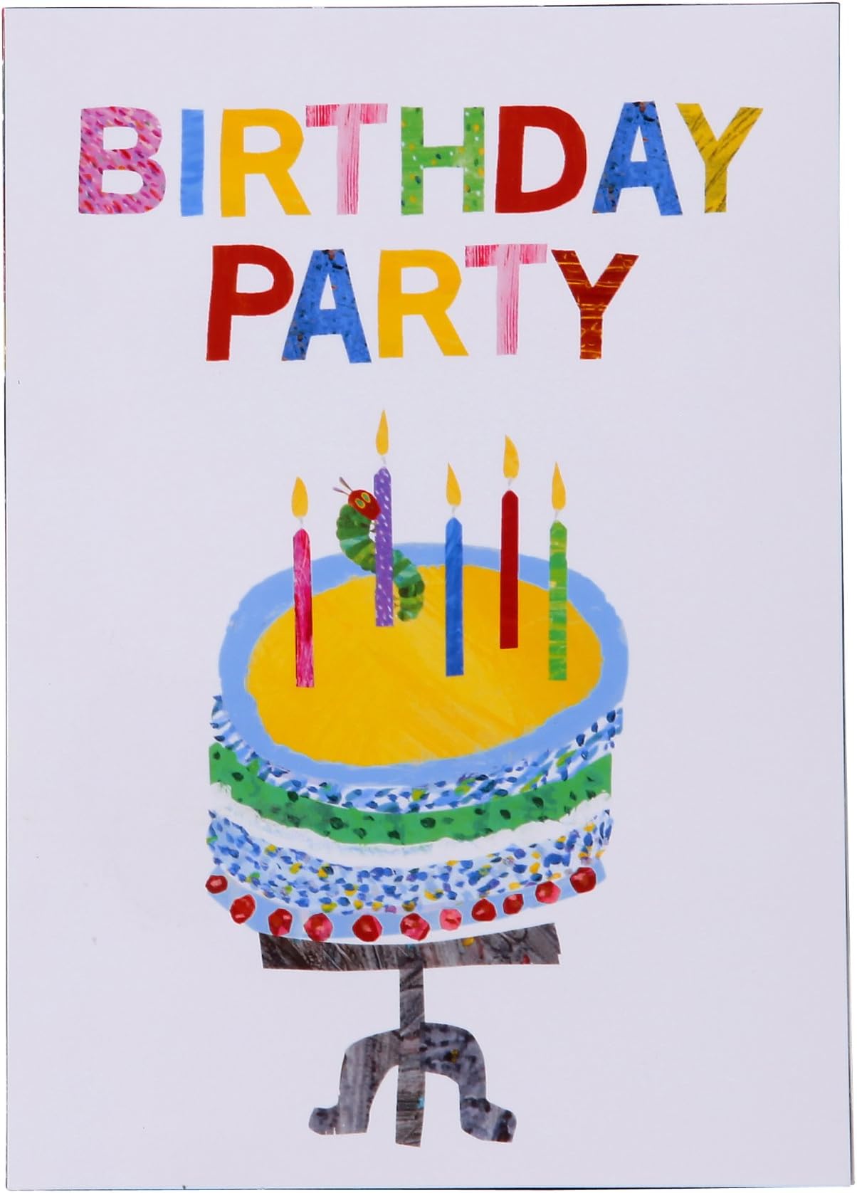 Talking Tables Hungry Caterpillar Very Hungry Caterpillar Invitations for a Tea Party or Birthday, Multicolor (10 Pack)