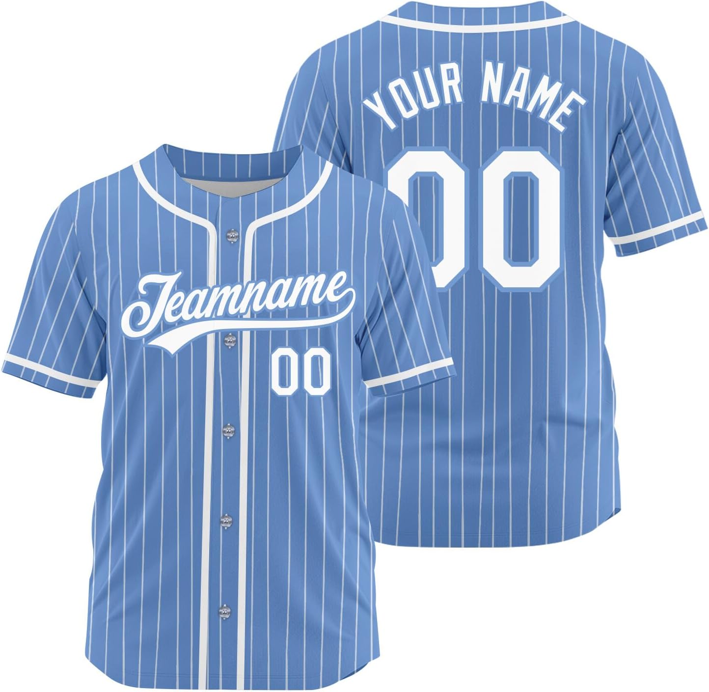 Camiseta de béisbol personalizada unisex, nombre y número bordados, camiseta de softball deportiva miniatura 1