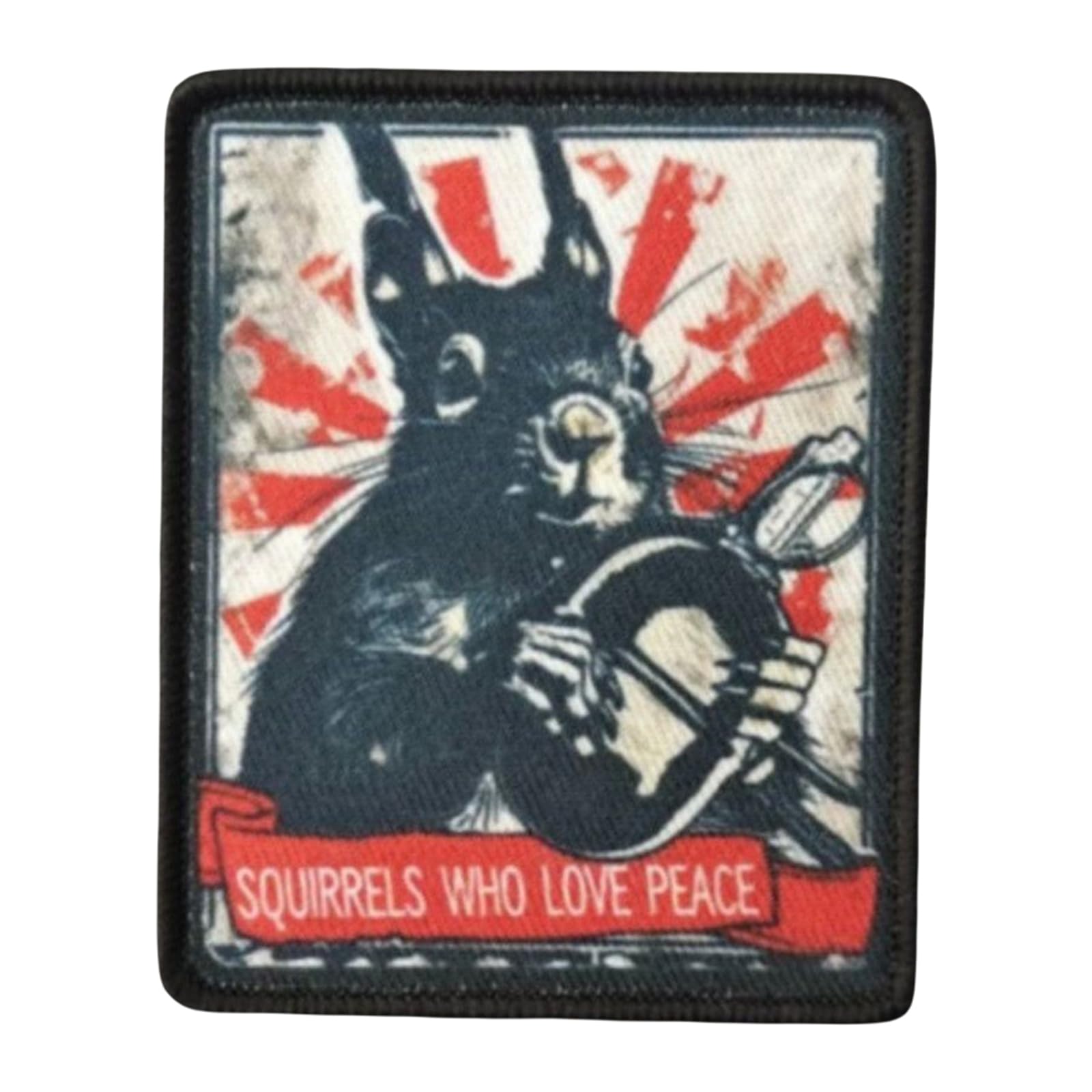 Patch écureuil de la paix pour personnaliser votre sac à dos de rando