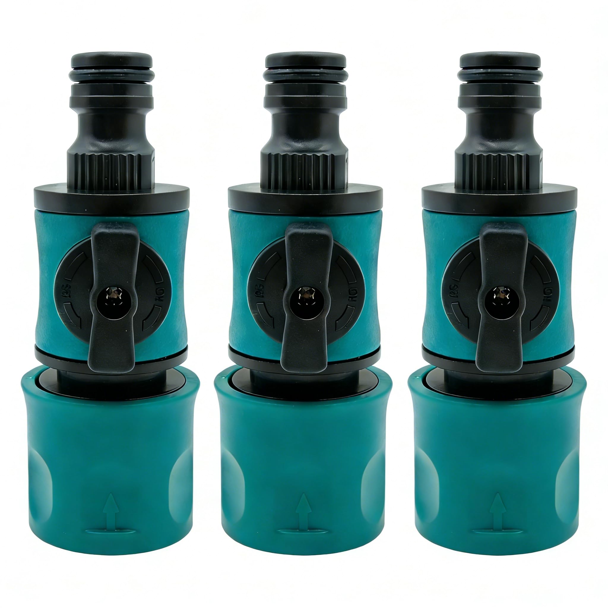 3 Pcs Garden Hose Valve Garden Hose Pipe Connector with Individual On/Off