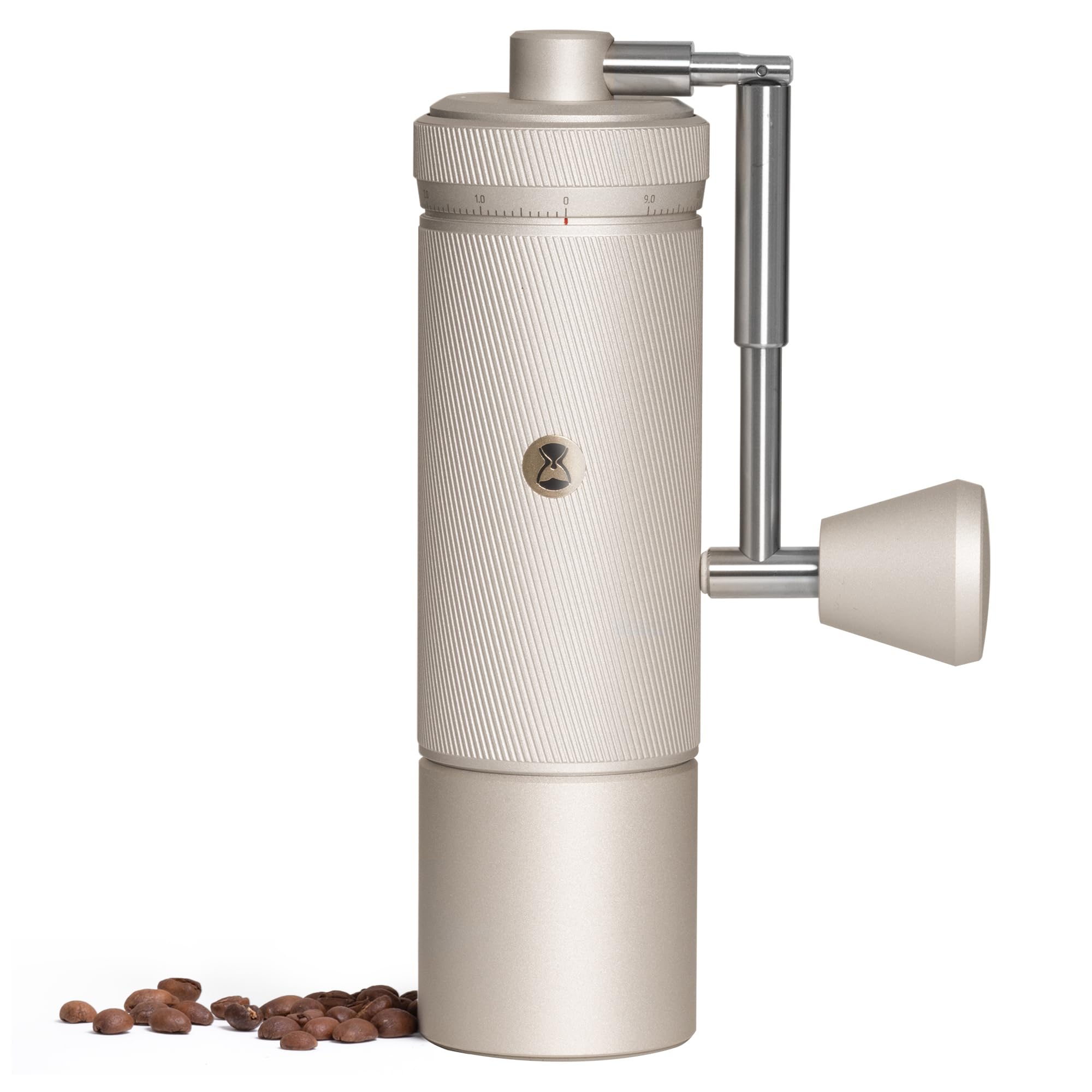TIMEMORE Chestnut C3S PRO Handmatige koffiemolen, roestvrij staal S2C conische koffiemolen, handkoffiemolen met opvouwbaar handvat, verstelbare maalinstelling voor espresso naar Franse pers, zwart
