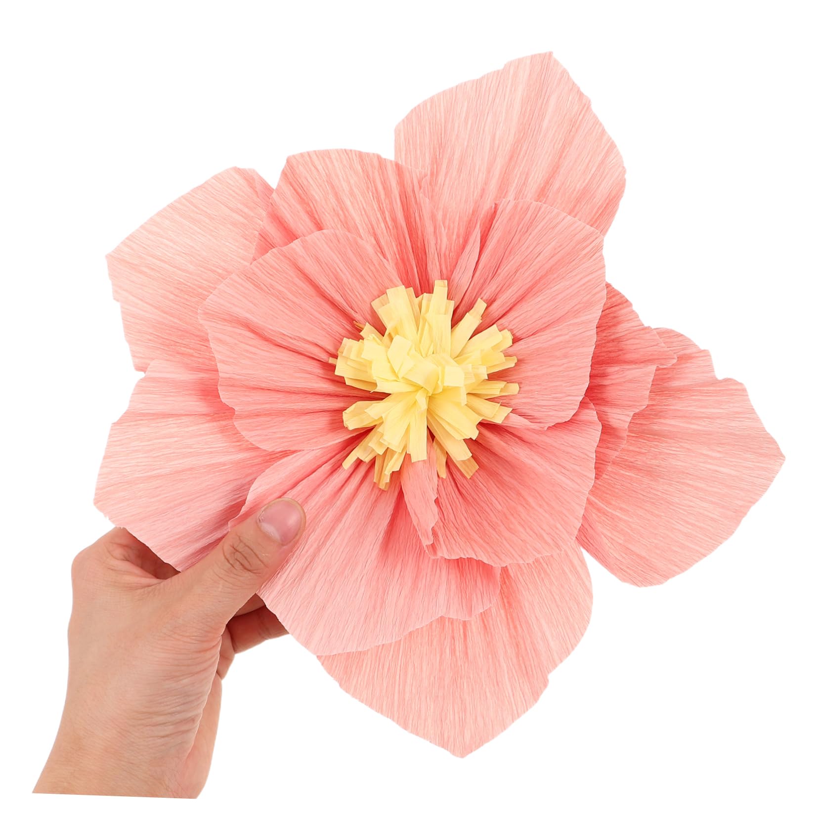 HAWILLOSCH 24pièces Fleurs Papier Crépon pour Décoration Murale Fleurs Artificielles Lifelike pour Mariages Fêtes Et Événements Spéciaux Variété De Couleurs Et Facile à Installer