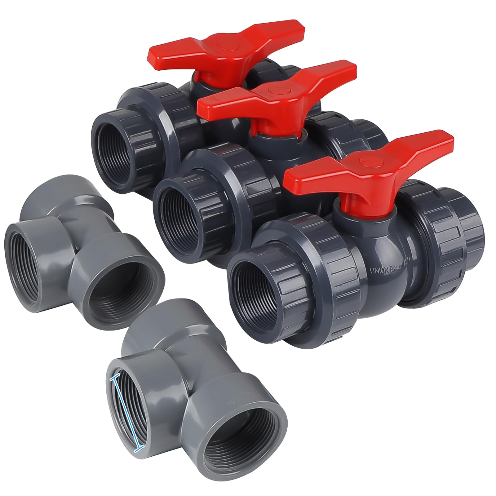 SWAWIS Bypass Pool Set Ø 50 mm Wärmepumpe Pool Anschluss-Set Poolheizung Wärmepumpe Solar Heizung Pool Bypass, Steuerung der Wasserzufuhr für eine optimale Temperaturregulierung