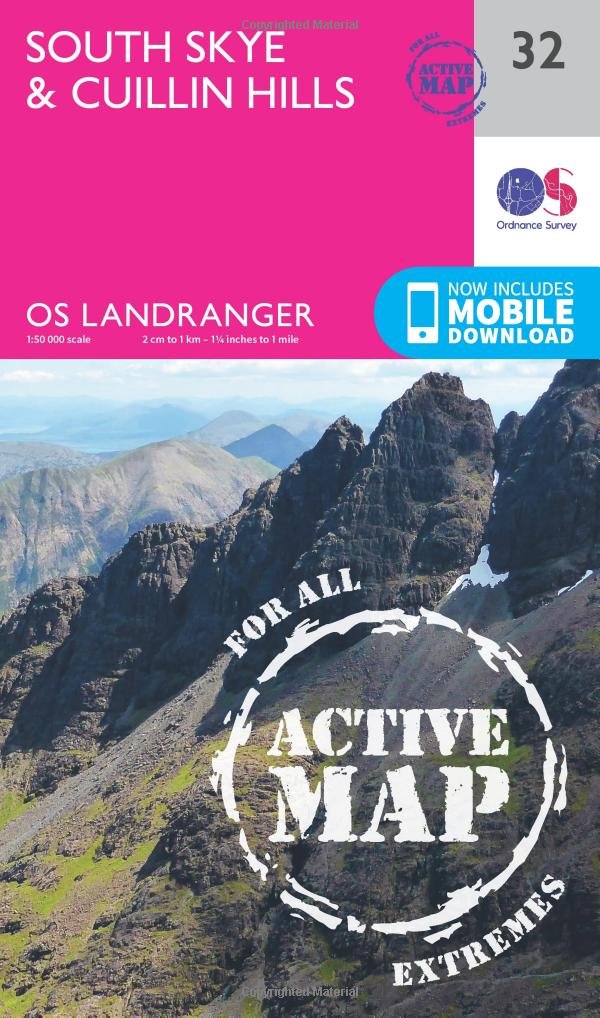 South Skye  Cuillin Hills Map  Weatherproof  Isle of Skye   by Ordnance Survey