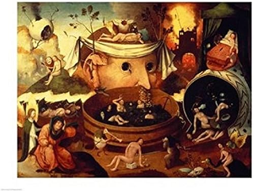 Posterazzi Hieronymus Bosch - Póster impreso de la visión de Tondal (24 x 18 pulgadas)