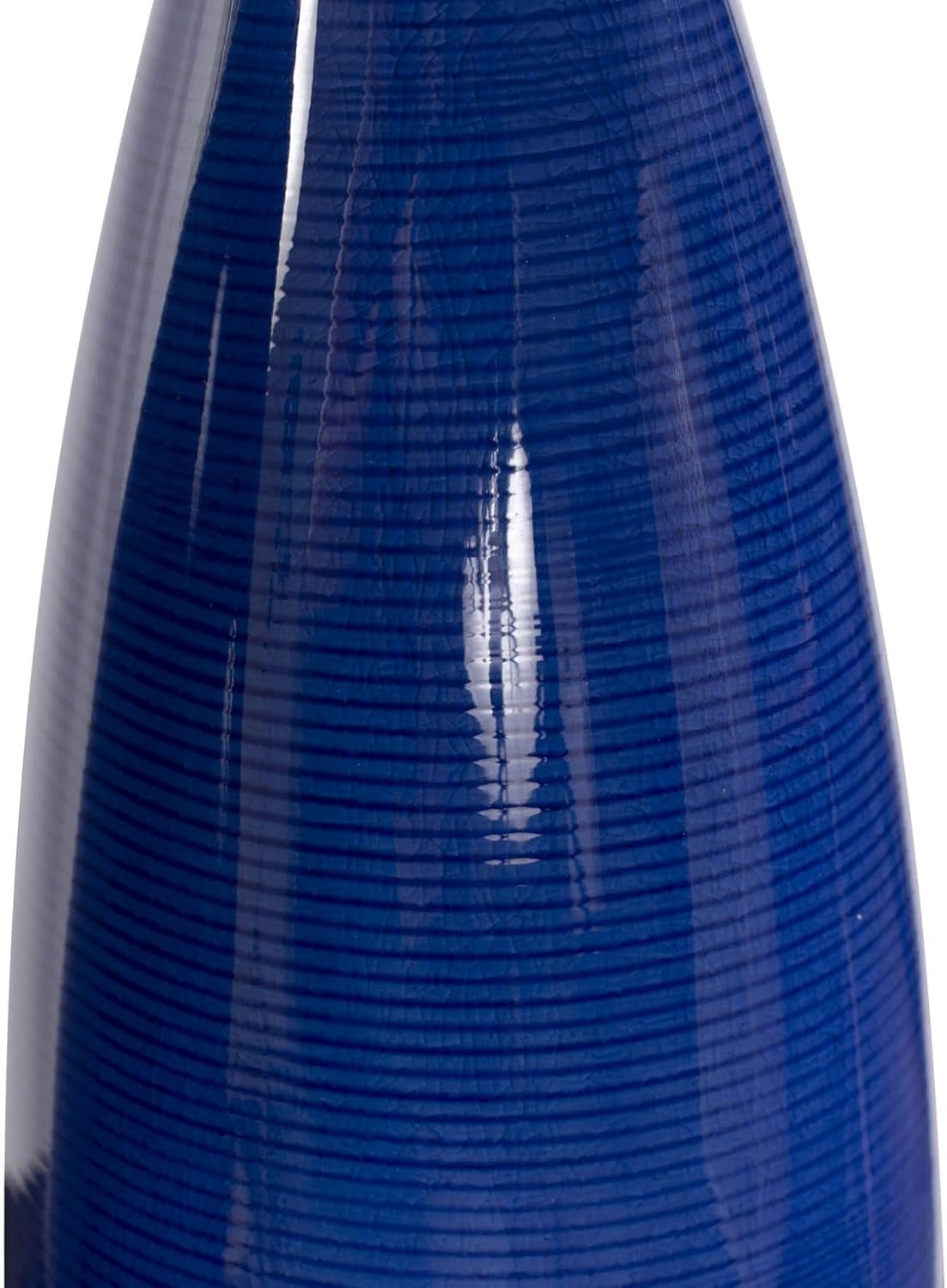 Howard Elliott Cobalt Blue Glazed Ceramic Vase Set, 2-Piece (Tall and Small), Decoration for Home, Office, Living Room, Hallway, Entryway or Any Room, Ideal Gift for Wedding
