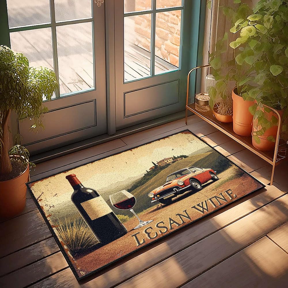 Tapis de porte d'automne vintage 65x90 cm pour chambre ado