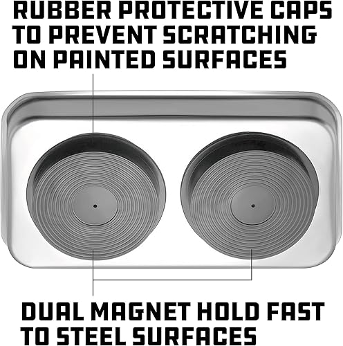 Miniatura 4 de Powerbuilt 648357 Bandeja magnética de 5.5" por 9.5"