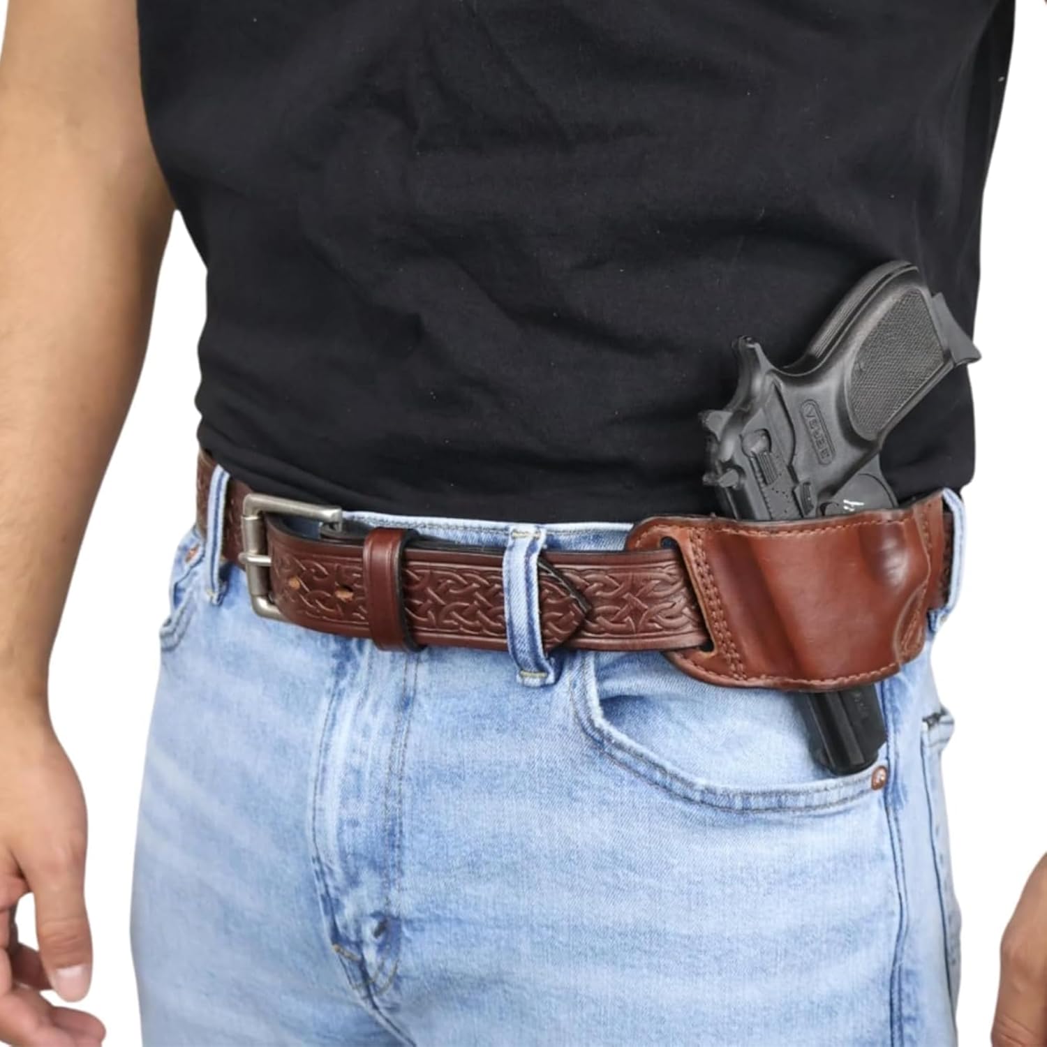 Daltech Force Molded Belt Slide Holster – Custom Fit for Any 1911 Pistol, Concealed Carry, Durable USA-Made