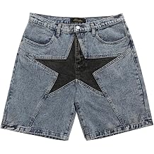 Denim Shorts for Women Summer Streetwear Retro Casual Shorts Mens Y2K Hip Hop Pants Grunge High Waisted Mens Jeans