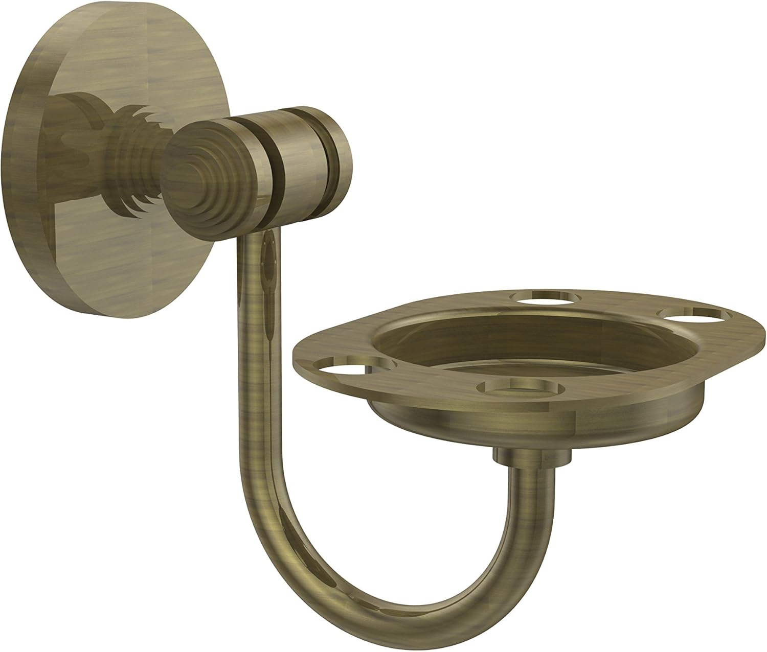 Allied Brass SB-26-BBR Southbeach Collection Wall Mounted Tumbler and Toothbrush Holder, Brushed Bronze