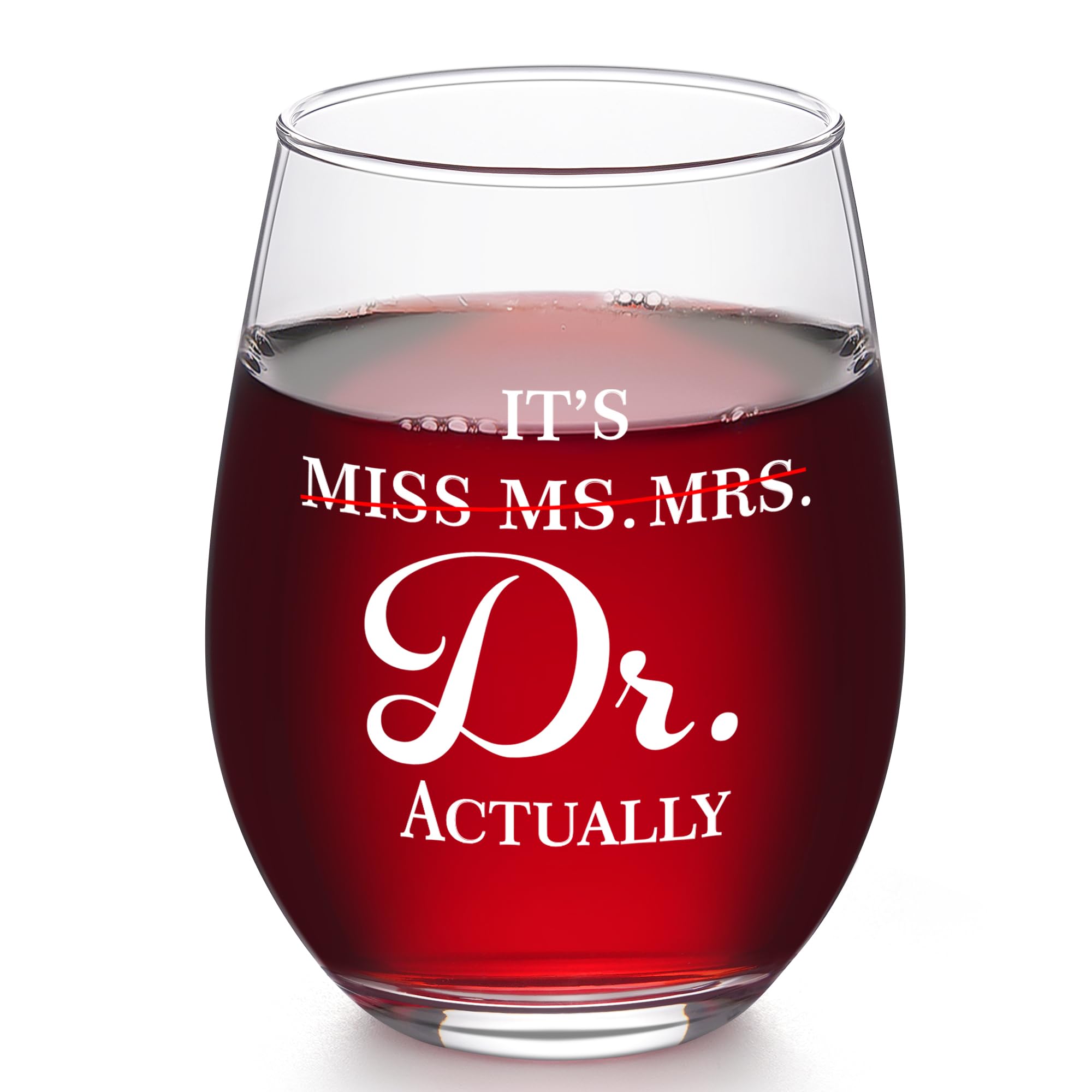 Verre à vin sans pied cadeau docteur et médecin femme