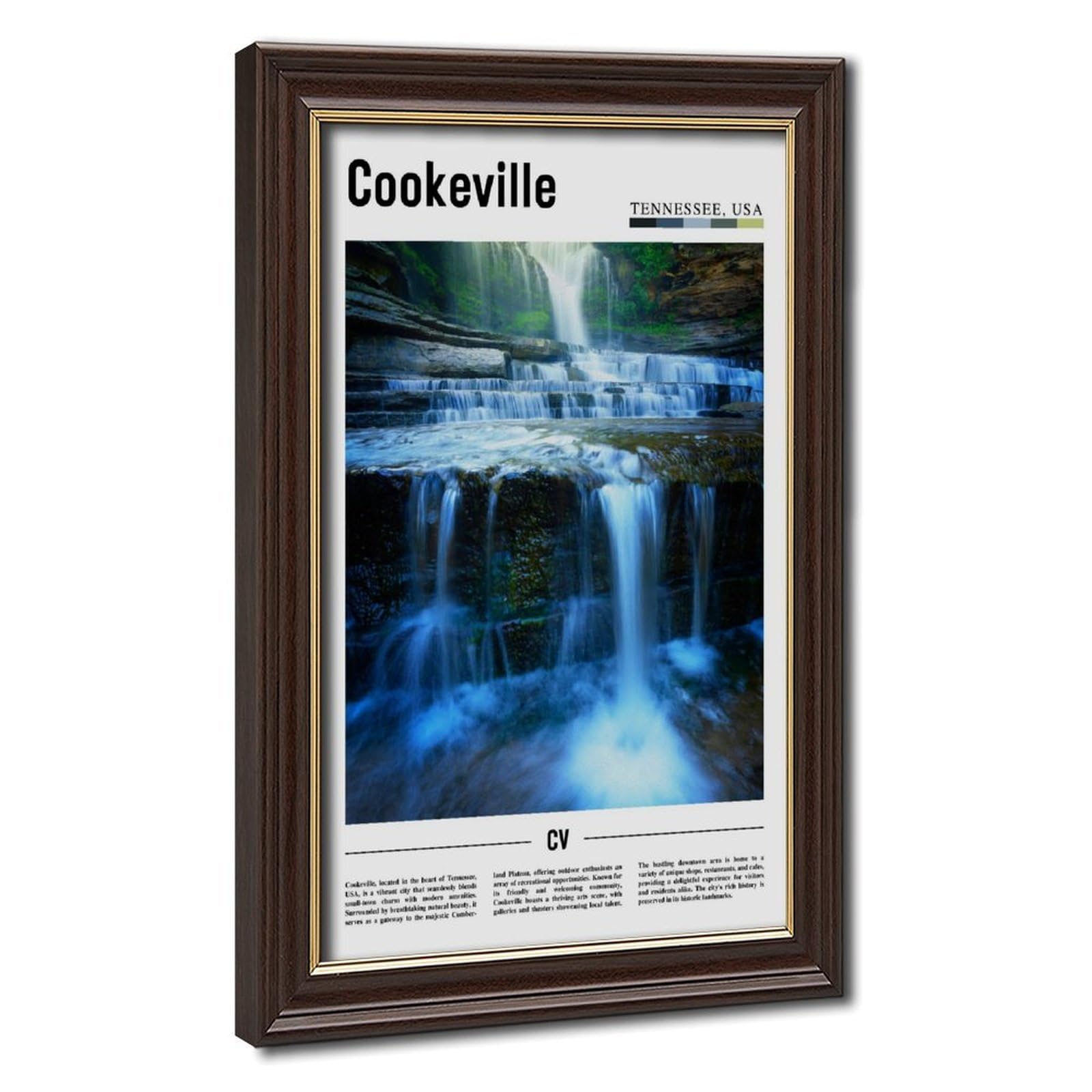 Wcyb Mokume Gane Frame Cookeville Tennessee The United States Of America Landscape Travel Prints Posters Canvas Deco Paintings Wall Art For Office Living Room Hangable Frame