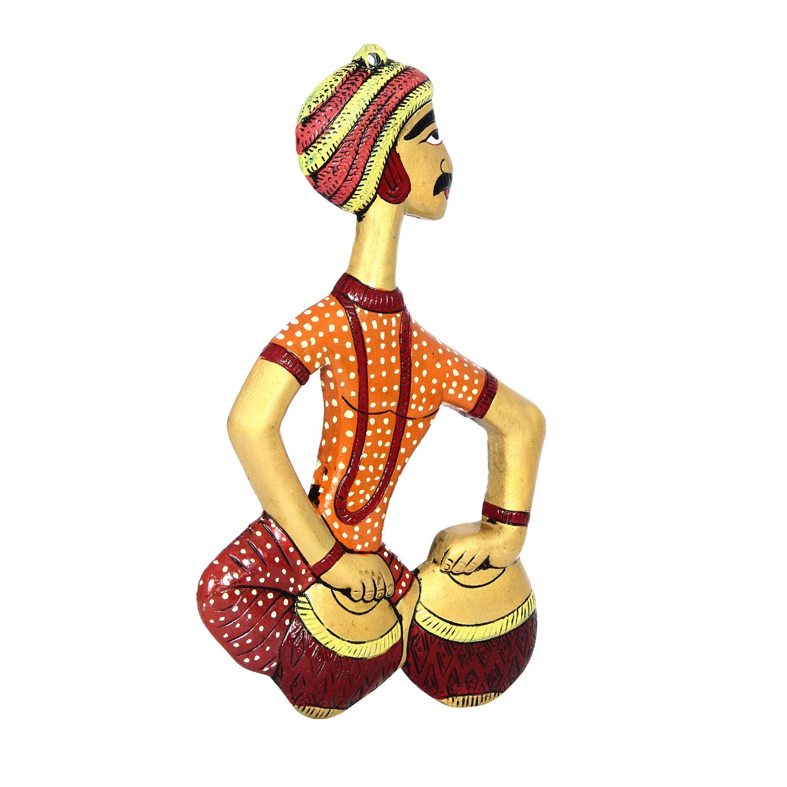 Amazon.co.jp: Handicrafts Paradise 金属製 タブラを弾くインド人