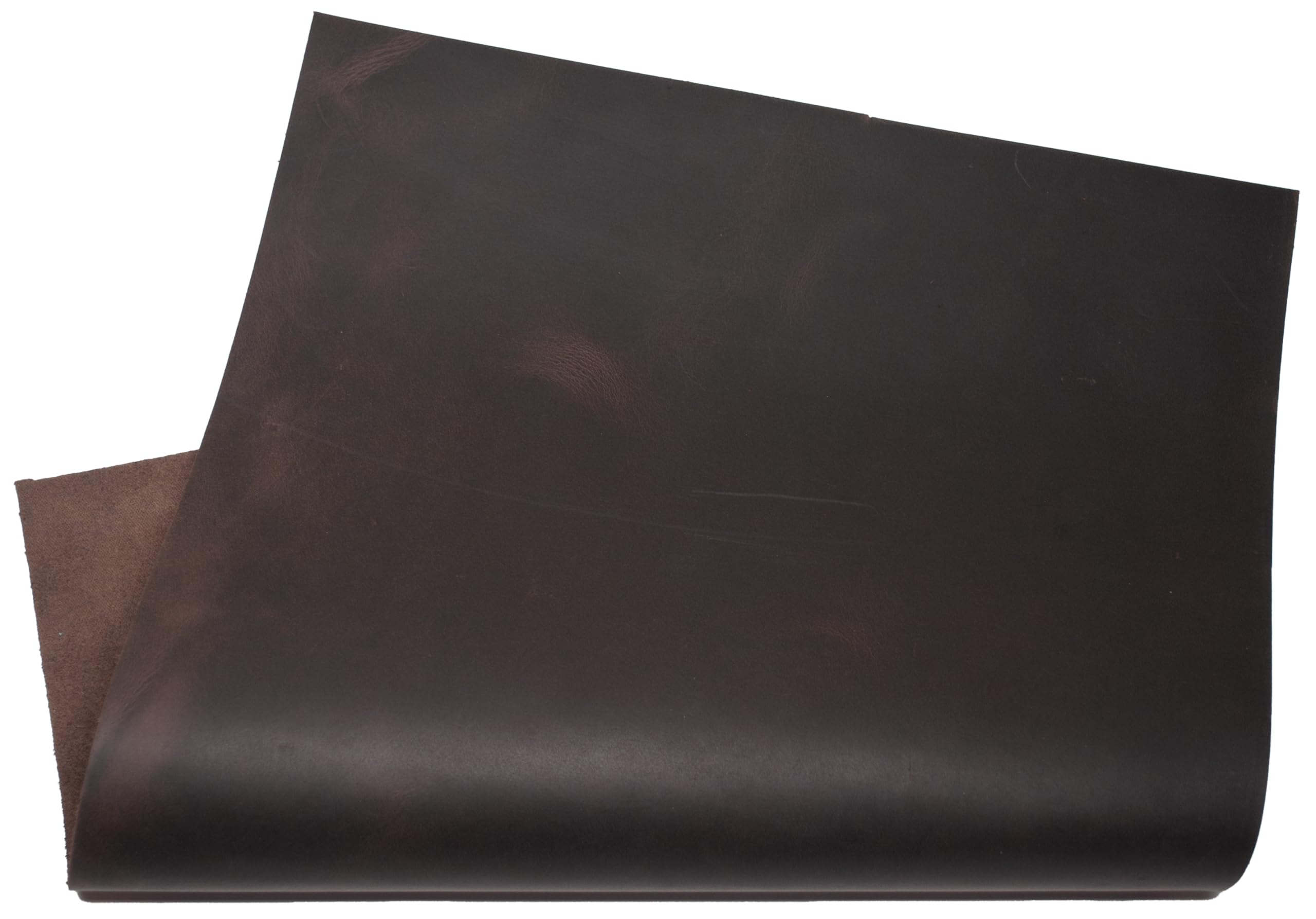 HAPPER STUDIO Cowhide Leather 1.7mm Thickness Pull-Up Crazy Horse Leather Genuine Leather Sheets for Crafts. (1, Brown Coffee - Image 3