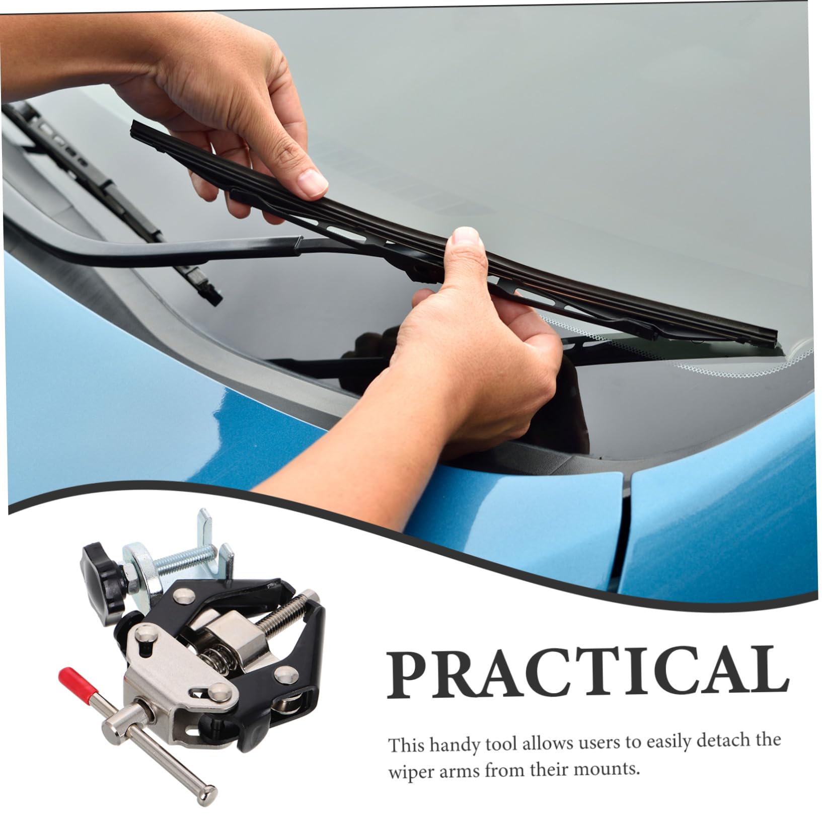 2pezzi Estrattori per Bracci Tergicristallo Kit Resistente per Rimozione Tergicristalli Auto Utensile Pratico per Meccanici e Fai Te Sicurezza e Controllo Ottimizzati