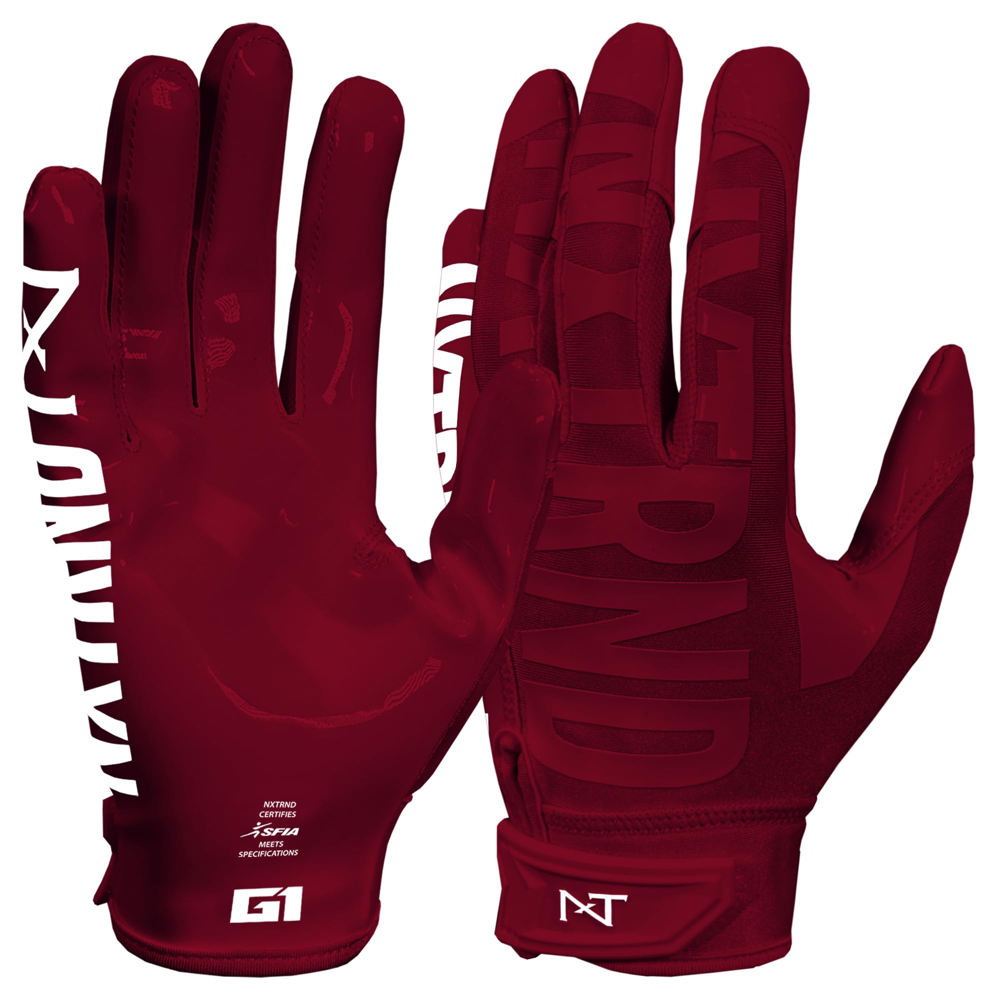 Nxtrnd G1 Pro Men's Football Gloves, Adult Sticky Receiver Gloves