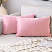 Vista 153 de EMEMA Paquete de 2 fundas de almohada de terciopelo, decorativas, cuadradas, suaves, sólidas, para sofá, dormitorio, silla o automóvil, 18 x 18 Gris