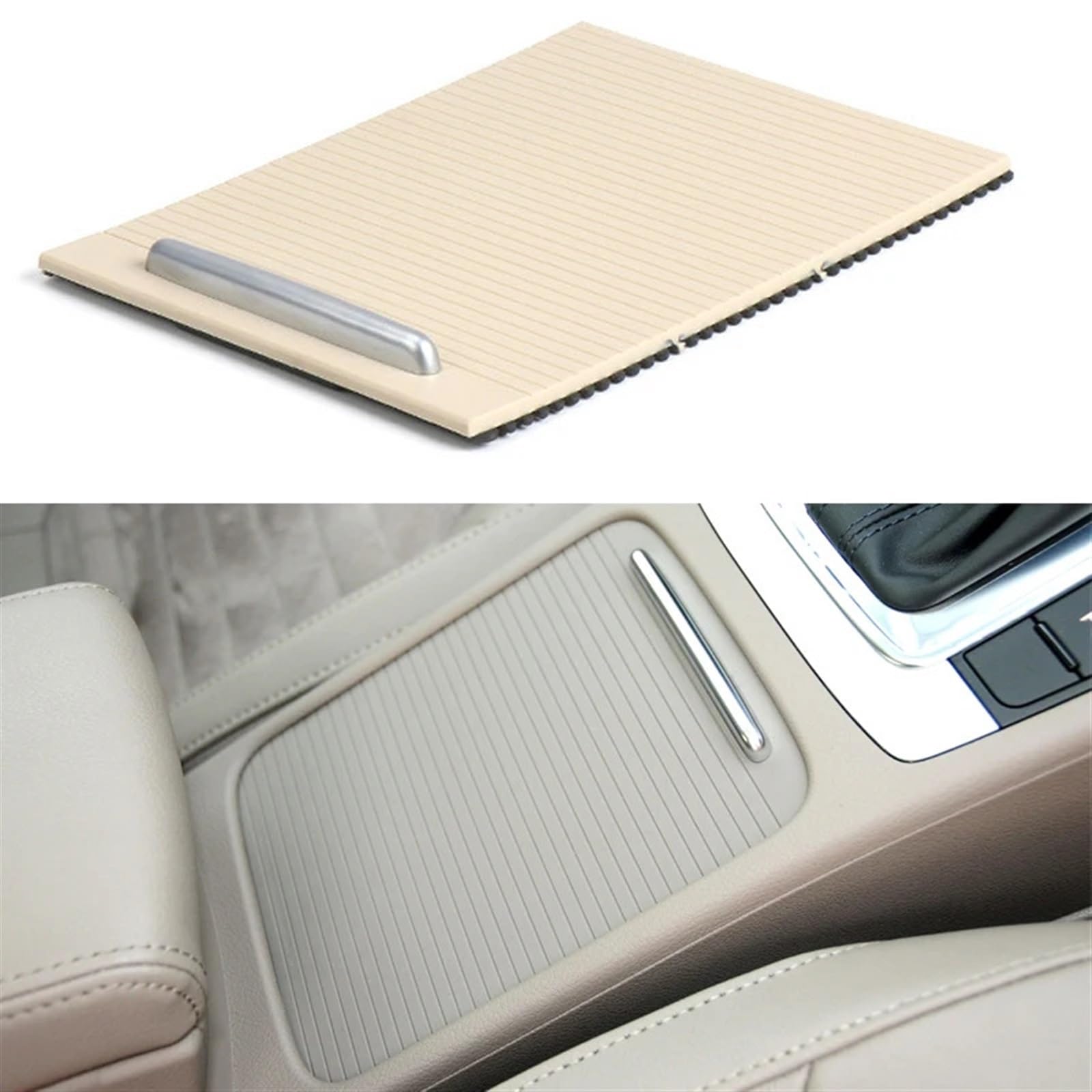 Yurefax Copertura console centrale Copertura tendina scorrevole Copertura portabicchieri, for Mercedes-Benz, Classe C W204 S204 Accessori interni for auto Tenda a rullo per vano portaoggetti sul bracc