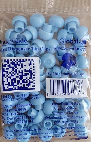 Miniatura 4 de Easy Glide Jeringa oral de 0.0 fl oz de 1 cc, estéril, tapas incluidas, ideal para medicina oral y cuidado del hogar, 50 unidades