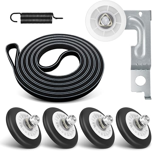 Kit de reparación de secadora mejorado, kit de piezas de repuesto compatible con secadores LG Kenmore, incluye 4581EL2002C, conjunto de rodillo de
