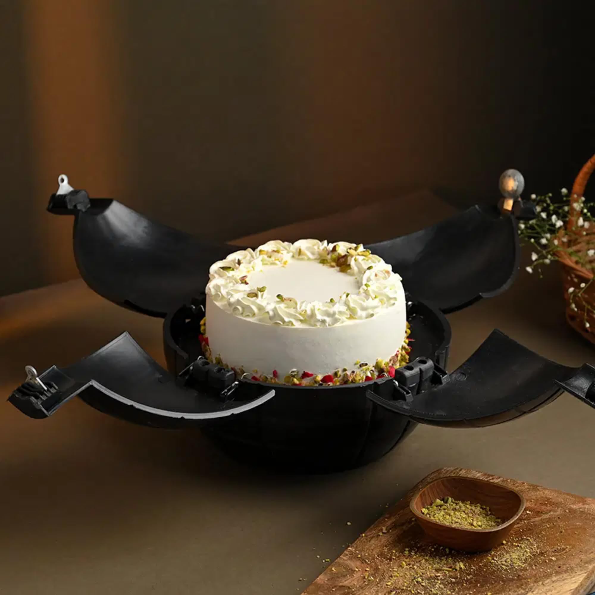 Bakingo 500g Delicious Silky Smooth Fresh Pineapple Pistachio Bomb Cake For Birthday & Anniversary Cake, Valentine Day Cake, Mother's Day Cake, Father's Day Cake (Same Day Delivery)-image-13