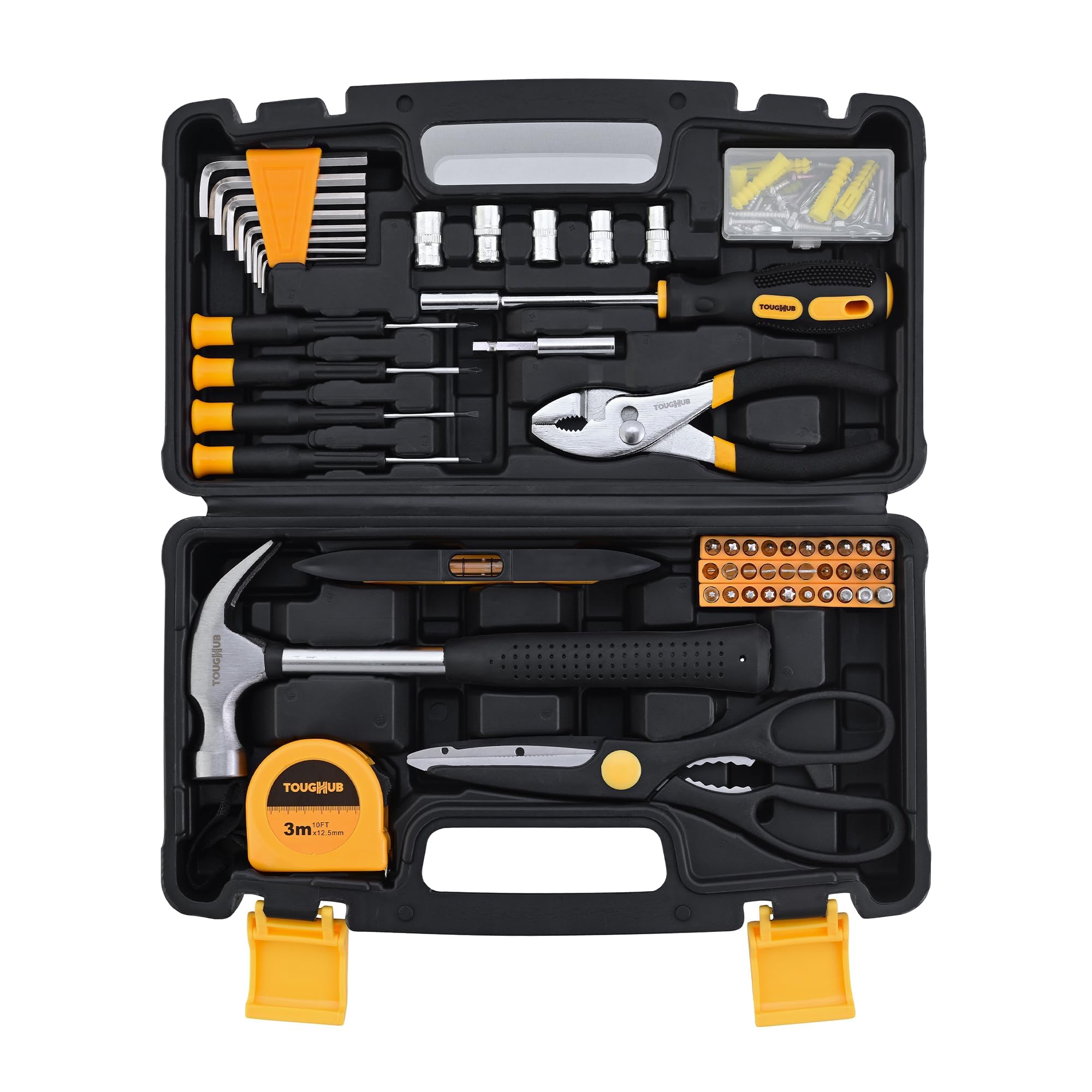 Pink Tool Kit 56 Pcs Women Home Repair Tools Set With Hammer Screwdriver Plier