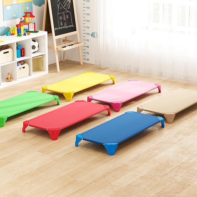 KOTEK Camas Apilables para Guardería 6 Paquete Multicolor miniatura 4
