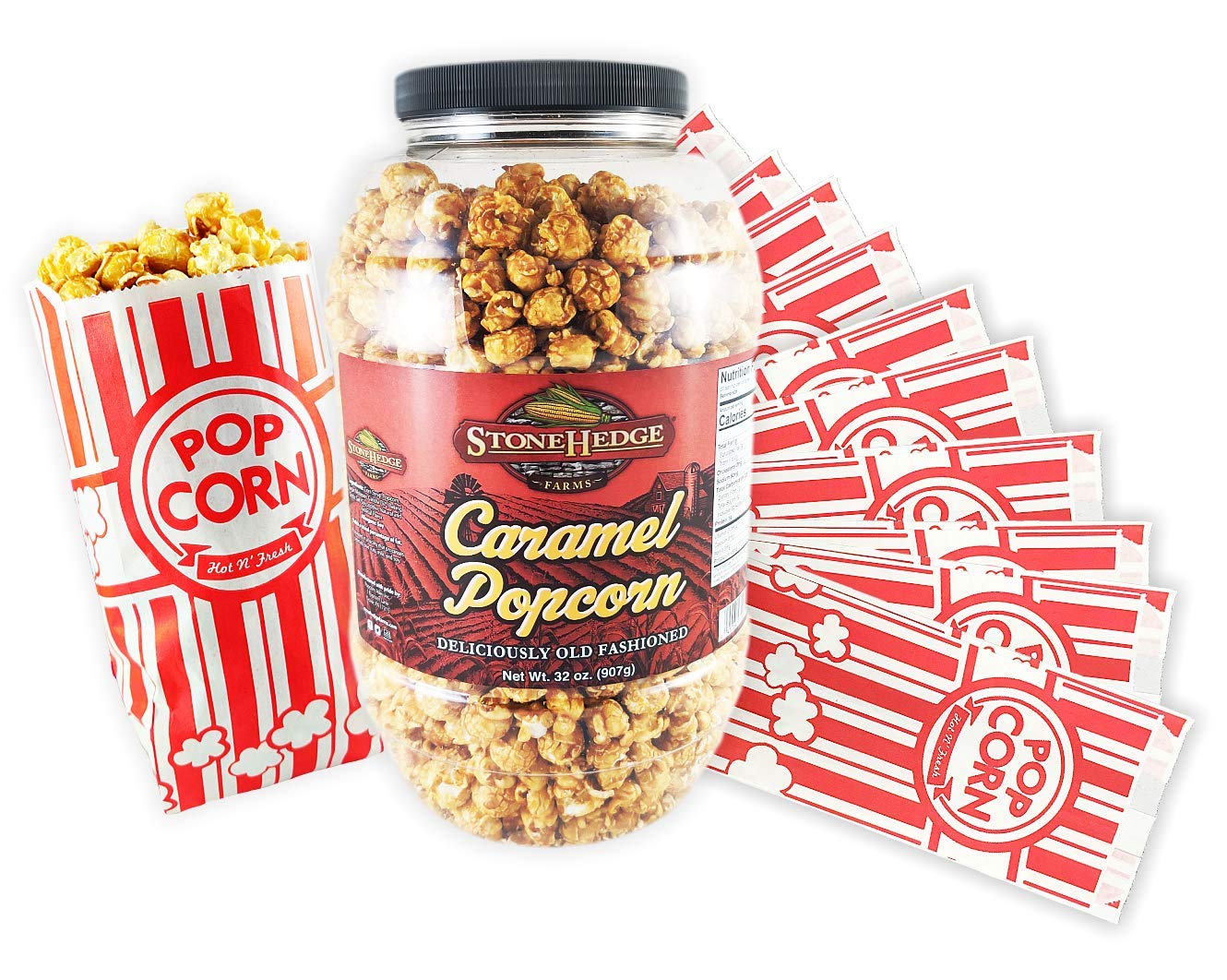 Buy Gourmet Popped Popcorn Tub / Tin and Popcorn Bags Bundle