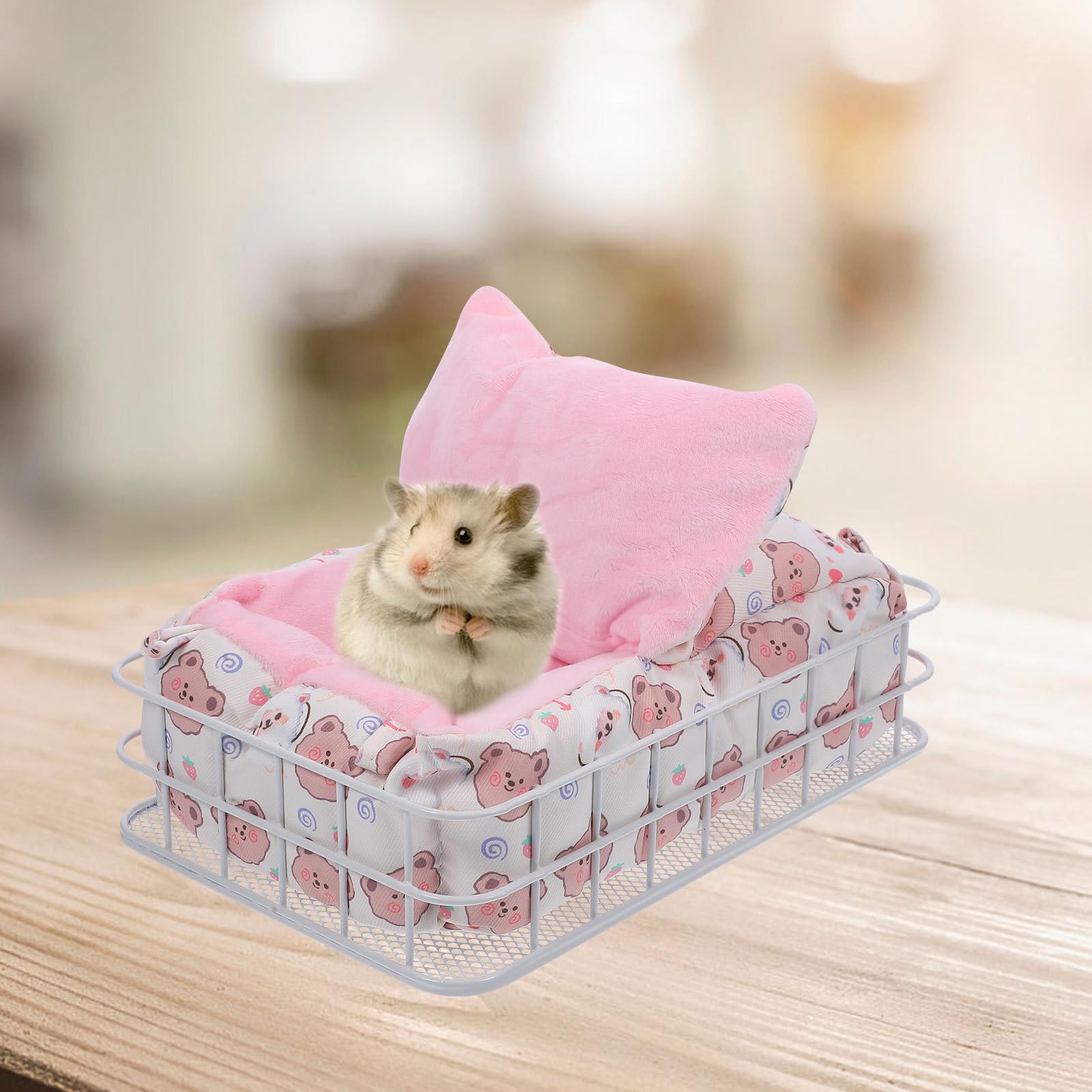 Hamster Hängebett aus Metall und Baumwolle, 1 Satz, Verdickt