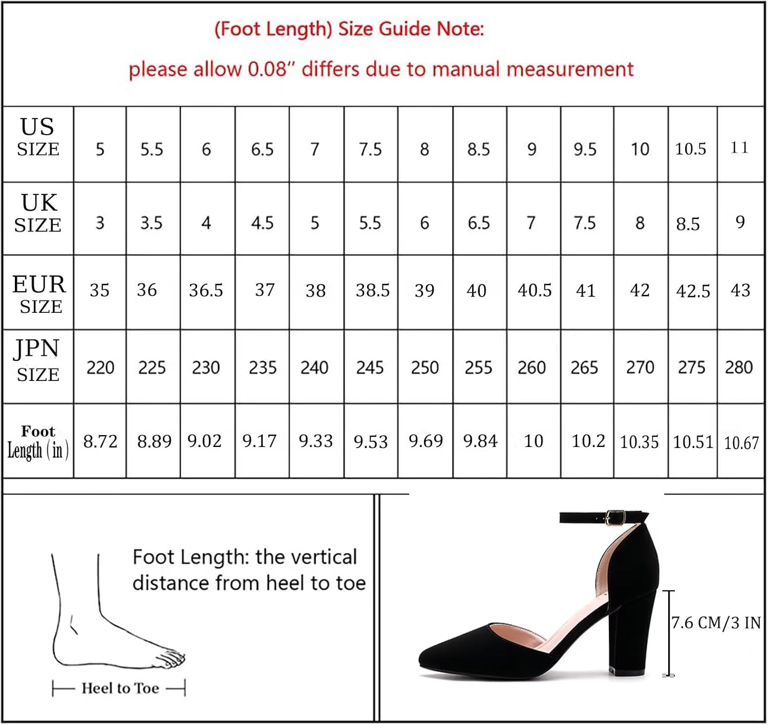 HKL Women's Closed Toe Pointed Toe Heels Pumps - Image 8