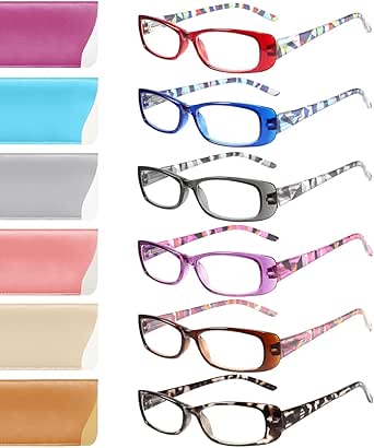 Gaoye Blue Light Reading Glasses - 5-Pack Computer Eyewear For Men & Women