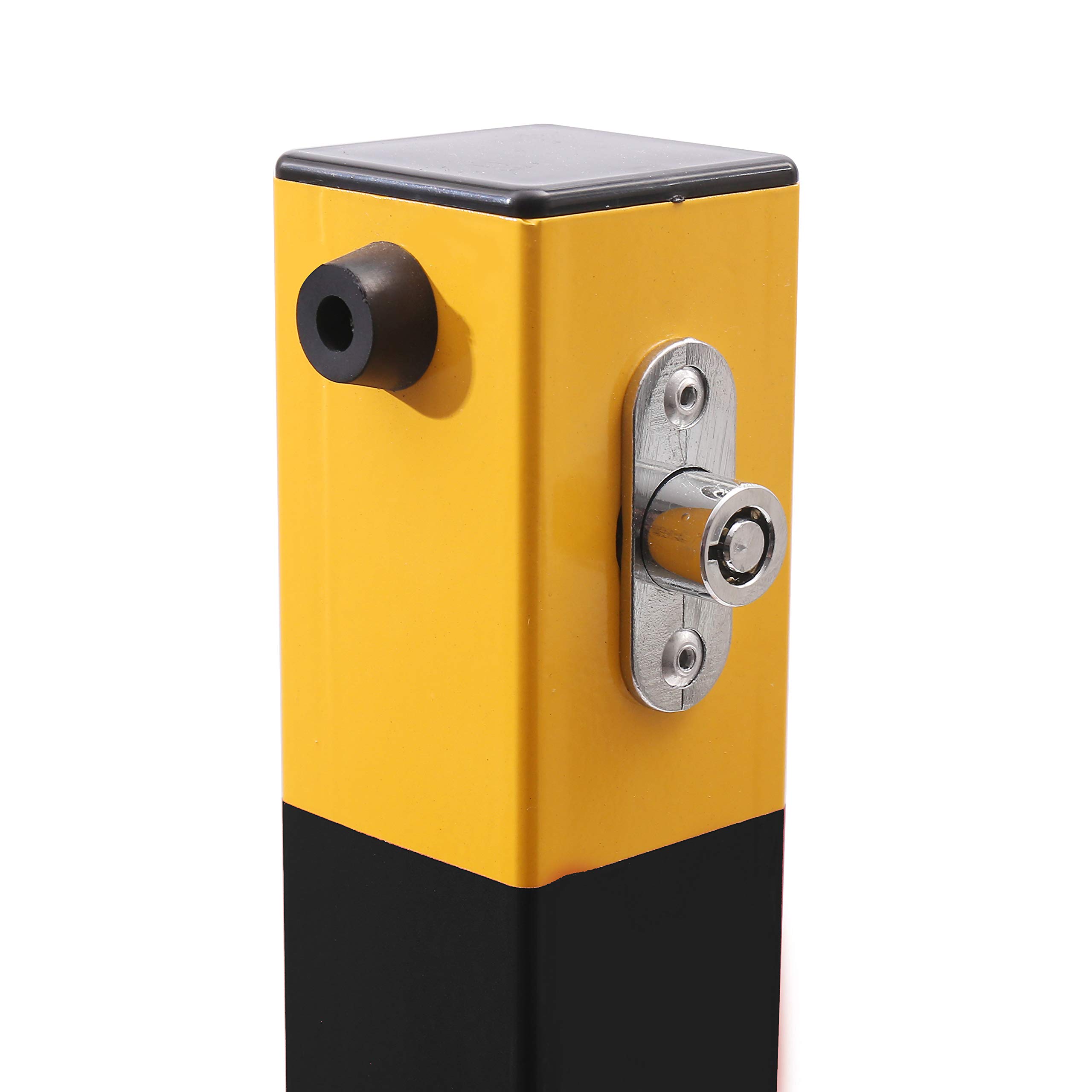 Dissuasore Parcheggio Katsu - Palo Pieghevole Giallo/Rosso, 60cm, Acciaio Verniciato - Foto 3