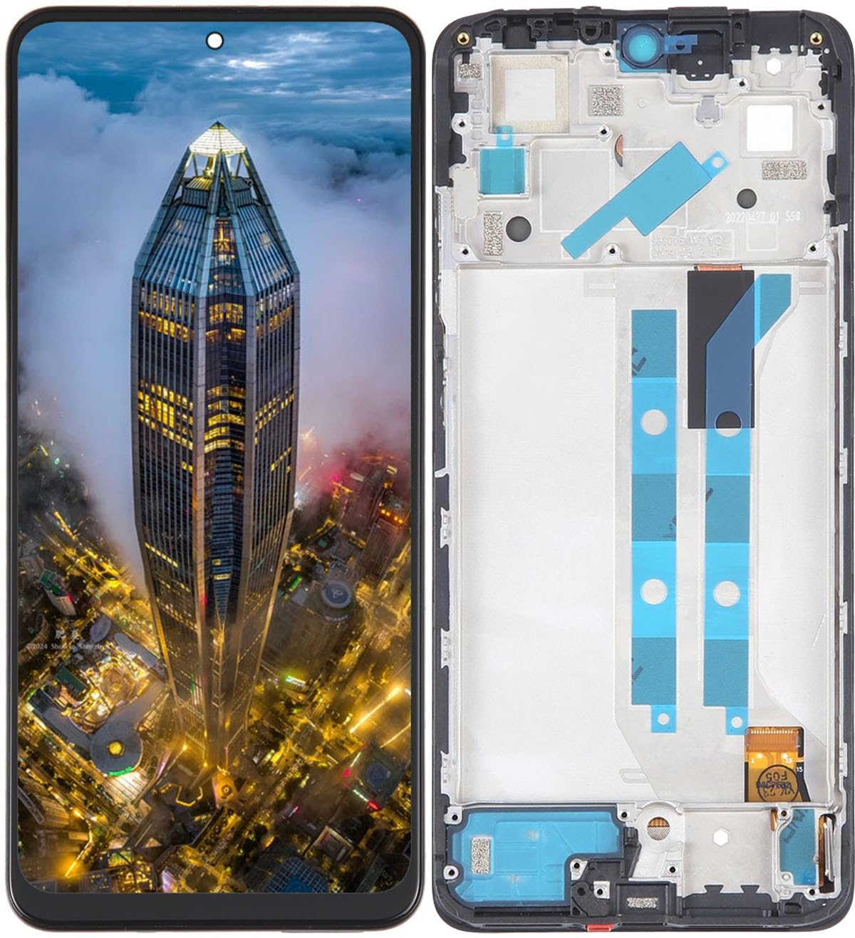 Kit Schermo LCD Di Ricambio Per Xiaomi Redmi Note 11 PRO+ Plus 5G (21091116UG) Con Cornice, Tool Di Riparazione, Pellicola Protettiva E Guida All'installazione - 2