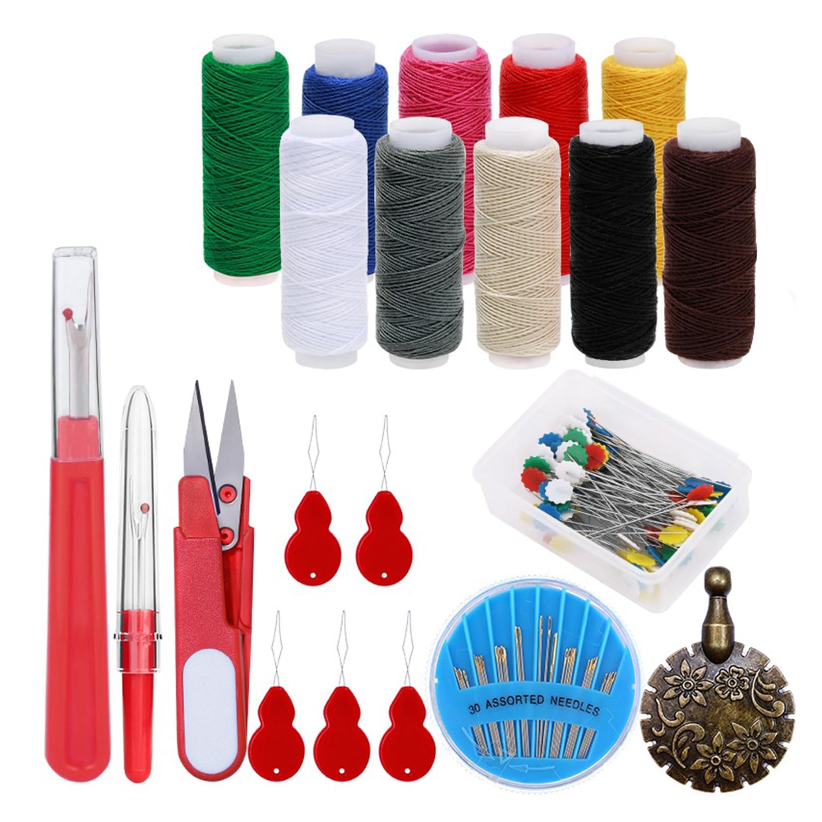 Kalttoy Sewing Kits Upholstery Repair Kits with Stitching Needle, Sewing Seams Crochet Needle for Crafting Leatherworking Equipment