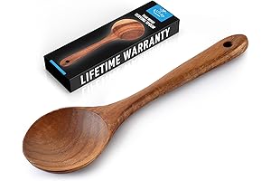 Exceptional Teak Wooden Cooking Spoon by Zulay Kitchen: The Perfect Addition to Your Culinary Arsenal