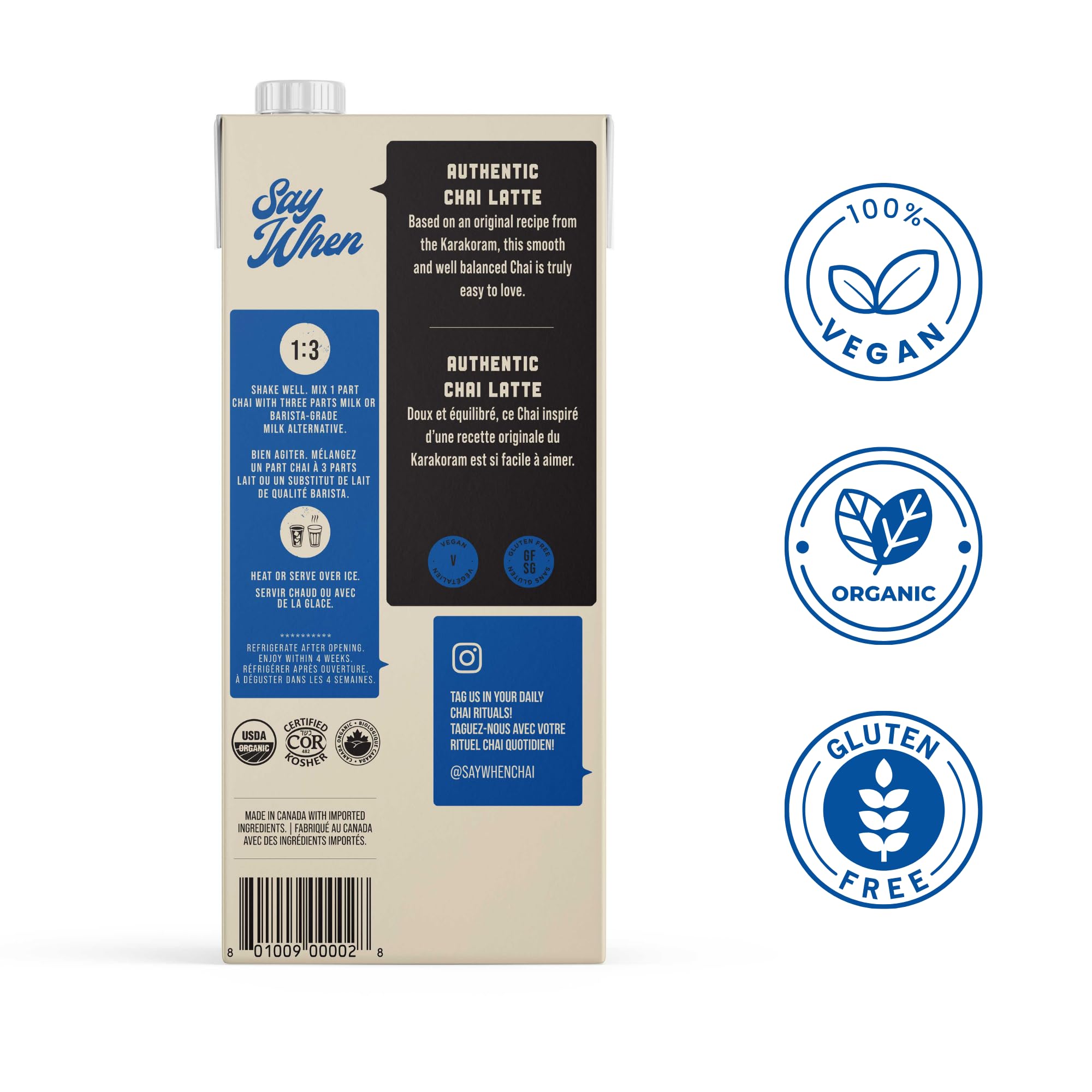 Amazon.com: Organic Authentic Chai super concentrate, The Chai