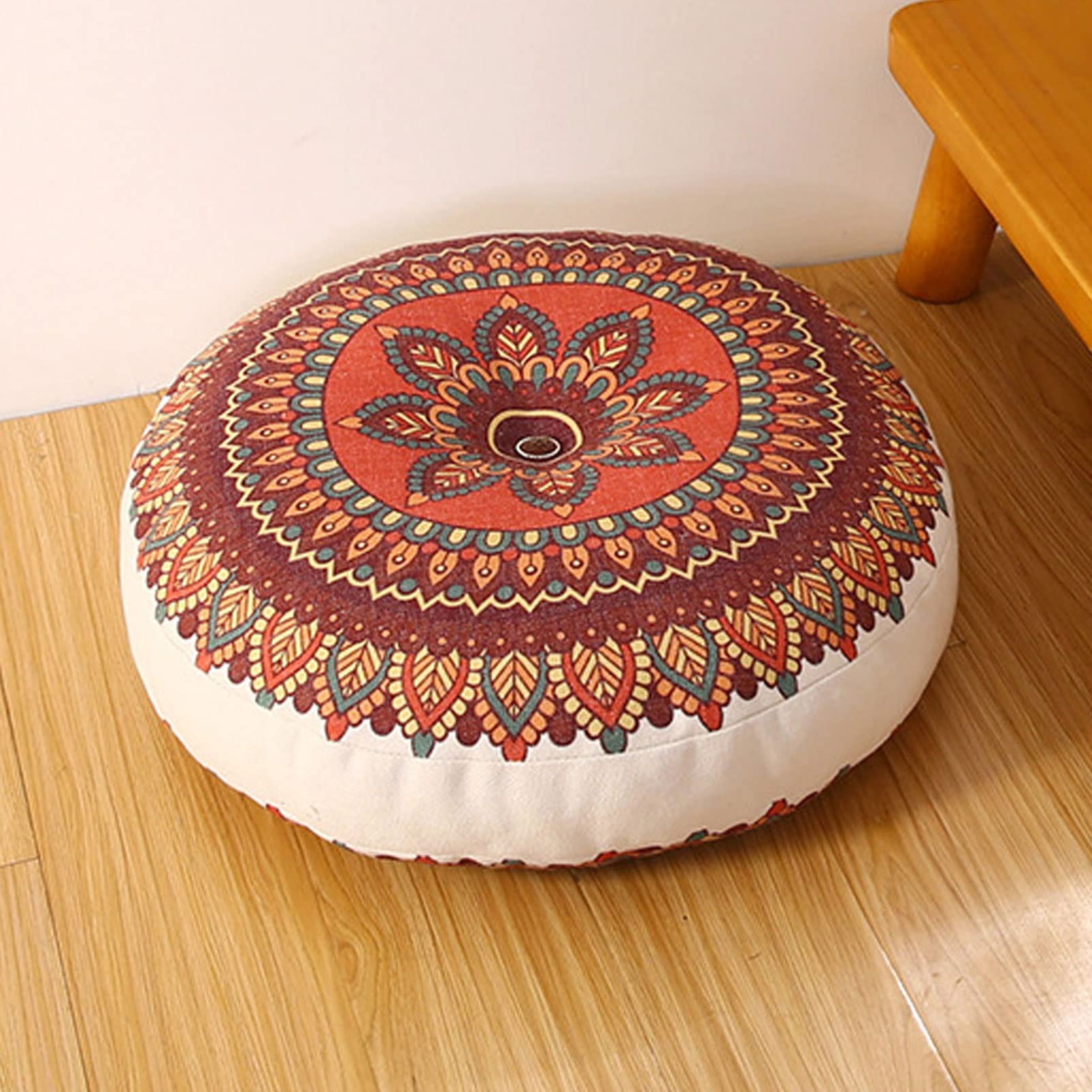 Xamio D Large Floor Pillow, Meditation Cushion Seating, Roun Bohemian Home Ecorative, For Bedrooms/Living Room/Balcony/Garden (Color : )