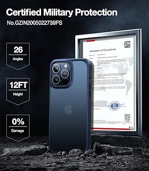 TORRAS iPhone 15Pro Max 用 ケース 6.7インチ ブルー Amazon.com: TORRAS Shockproof for iPhone 15 Pro Max Case
